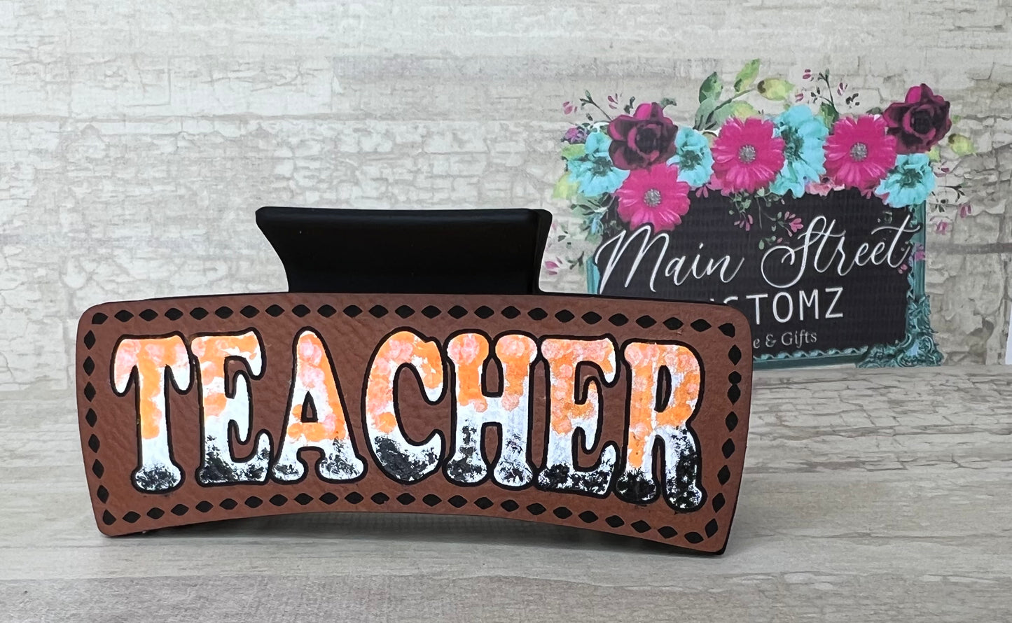 Teacher Hair Claw Clip