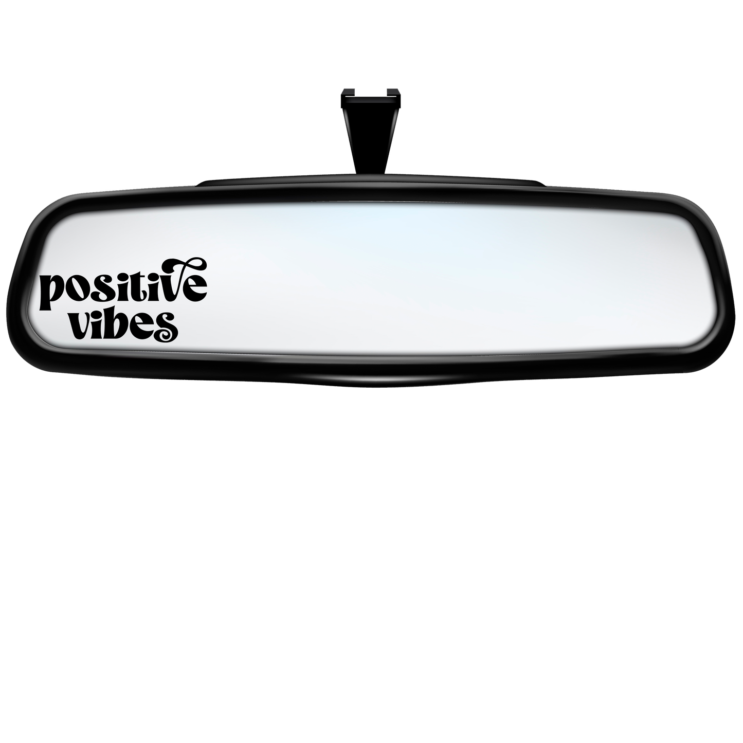 "Positive Vibes" Rearview Mirror Decal
