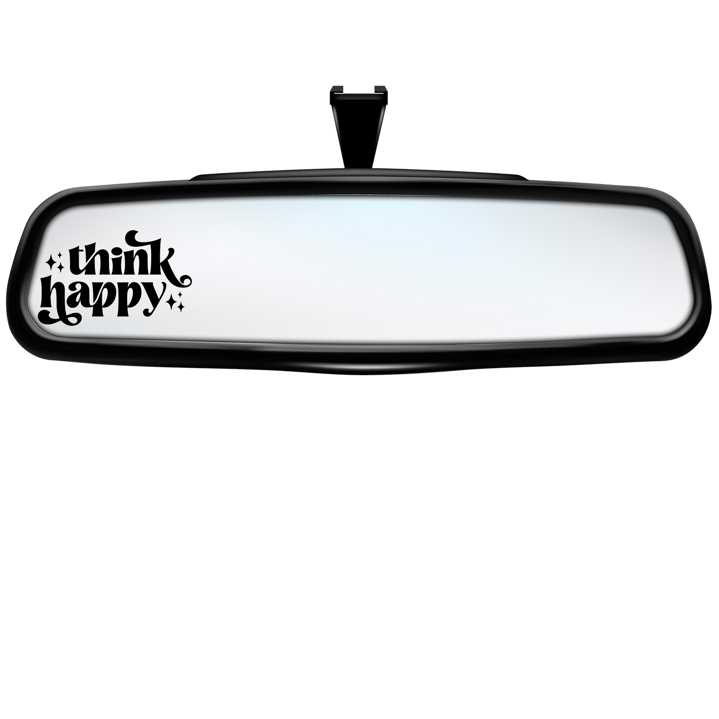 "Think Happy" Rearview Mirror Decal