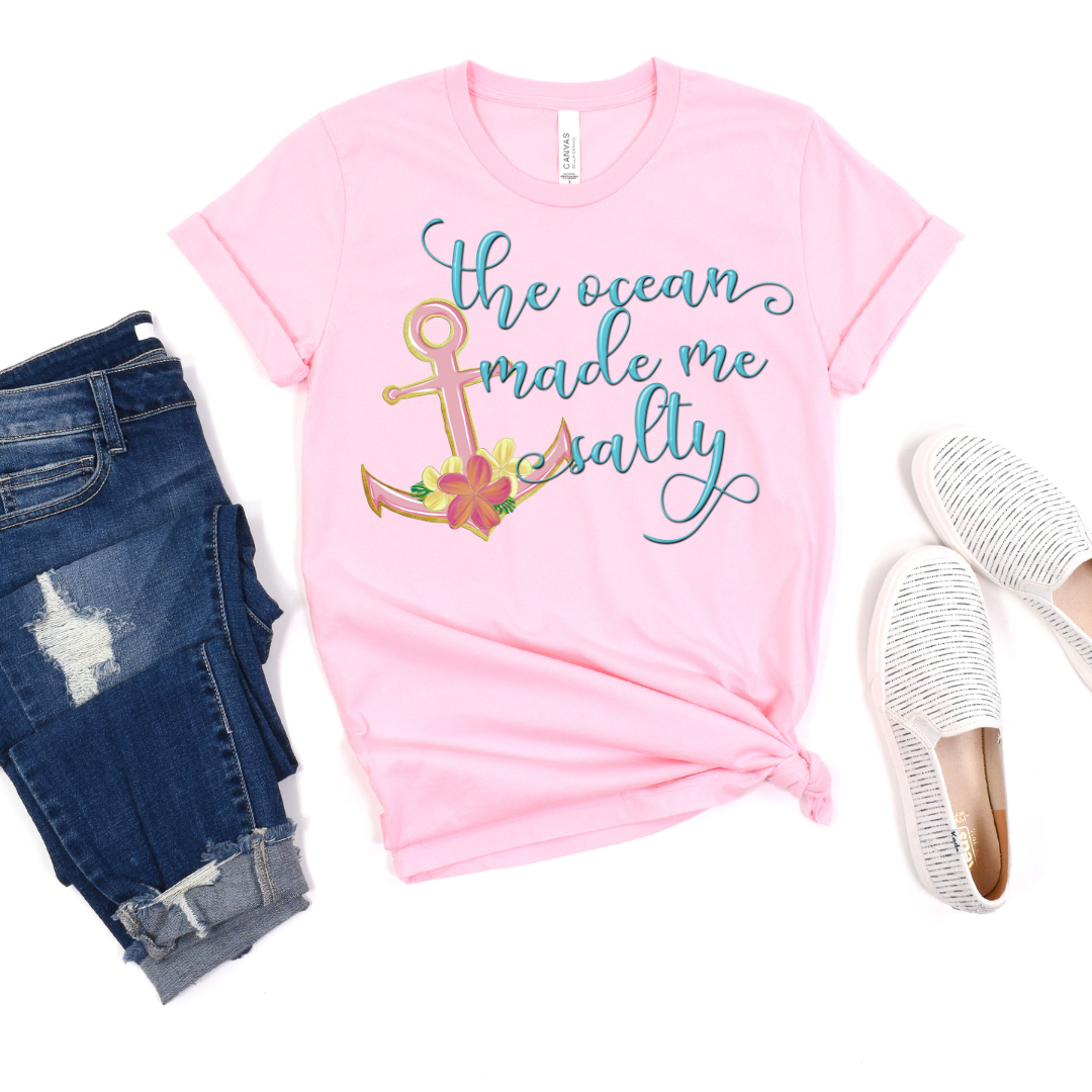 The Ocean Made Me Salty Tee