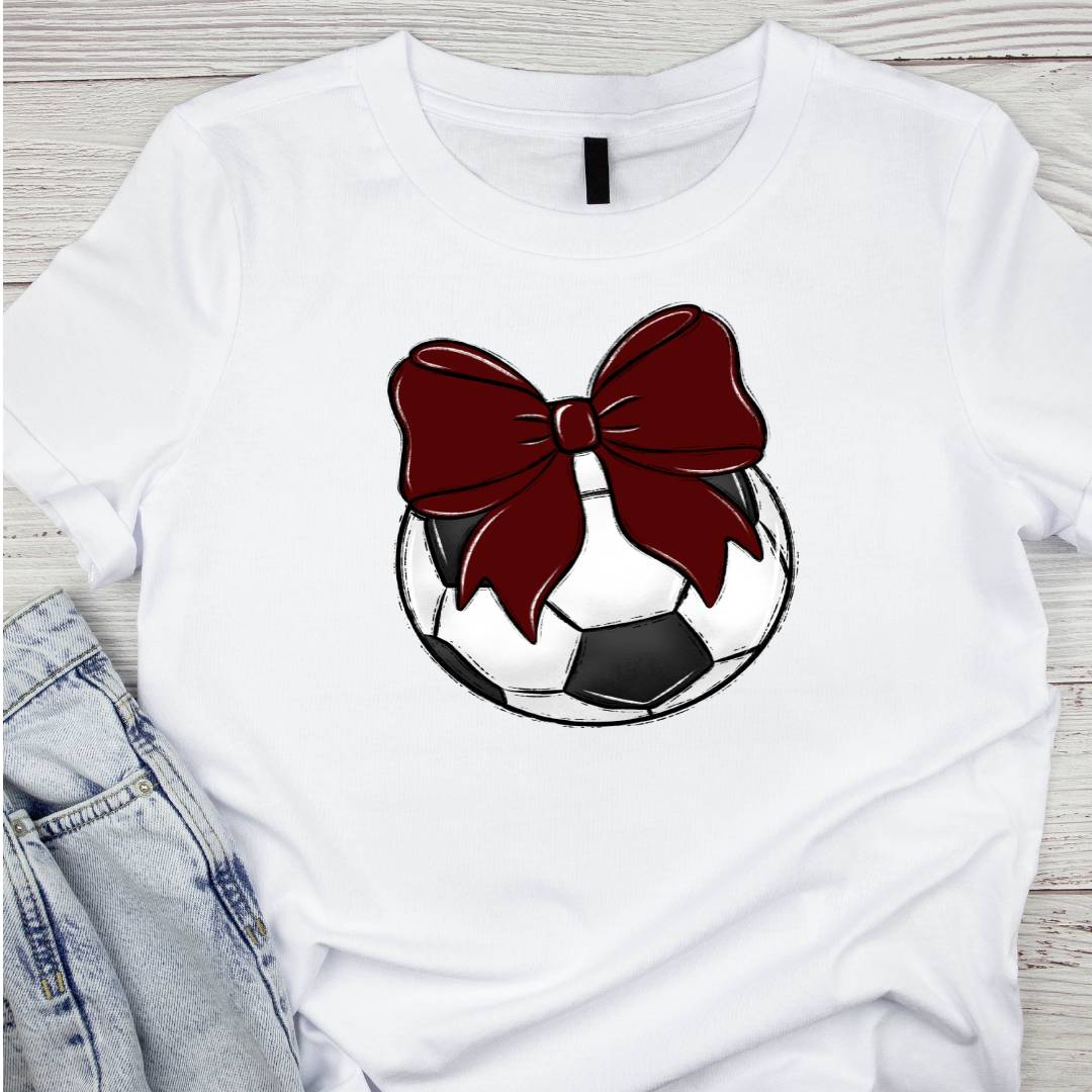 Bow and Ball Soccer Tee