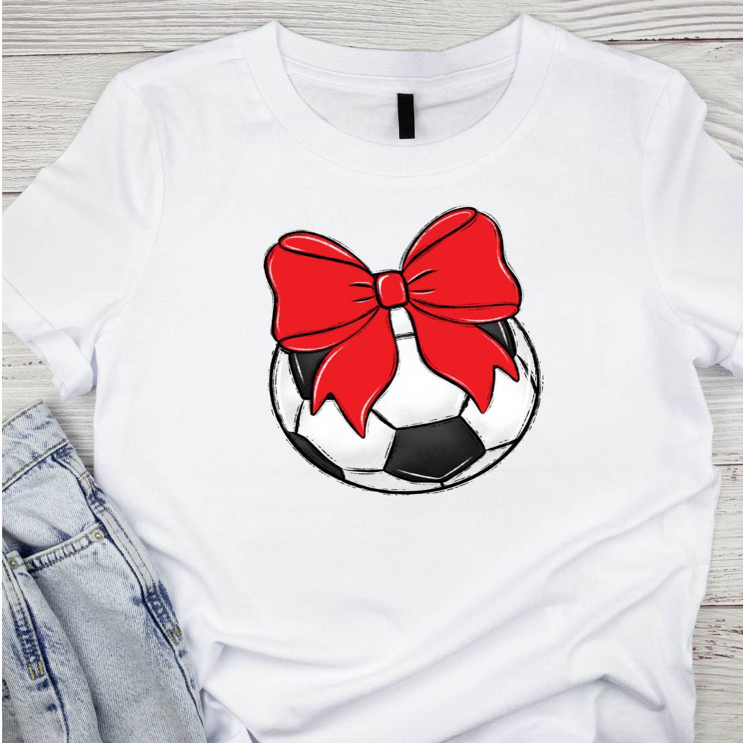 Bow and Ball Soccer Tee