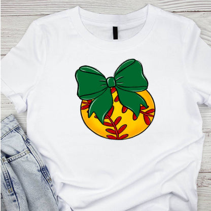 Bow and Ball Softball Tee