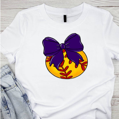 Bow and Ball Softball Tee