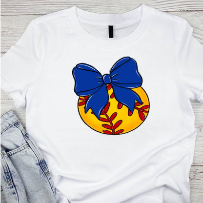 Bow and Ball Softball Tee
