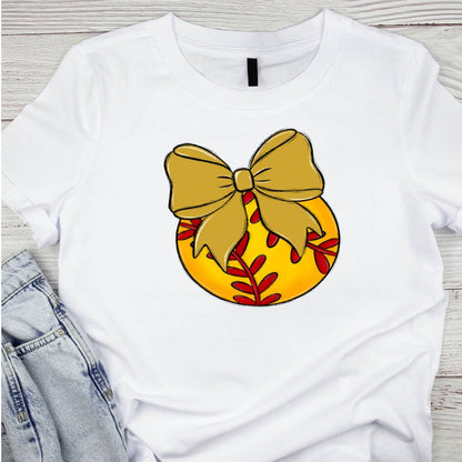 Bow and Ball Softball Tee