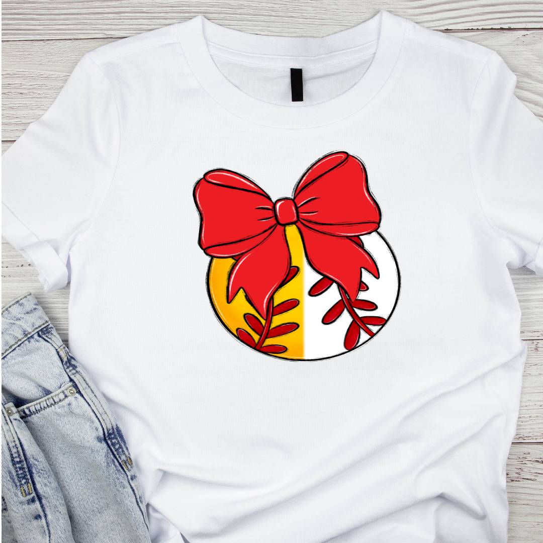 Bow and Ball Split Tee