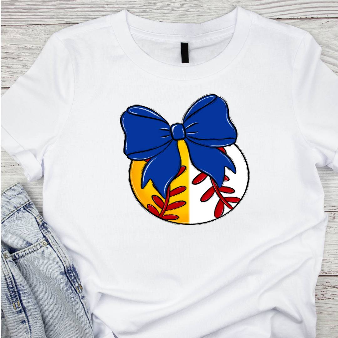 Bow and Ball Split Tee