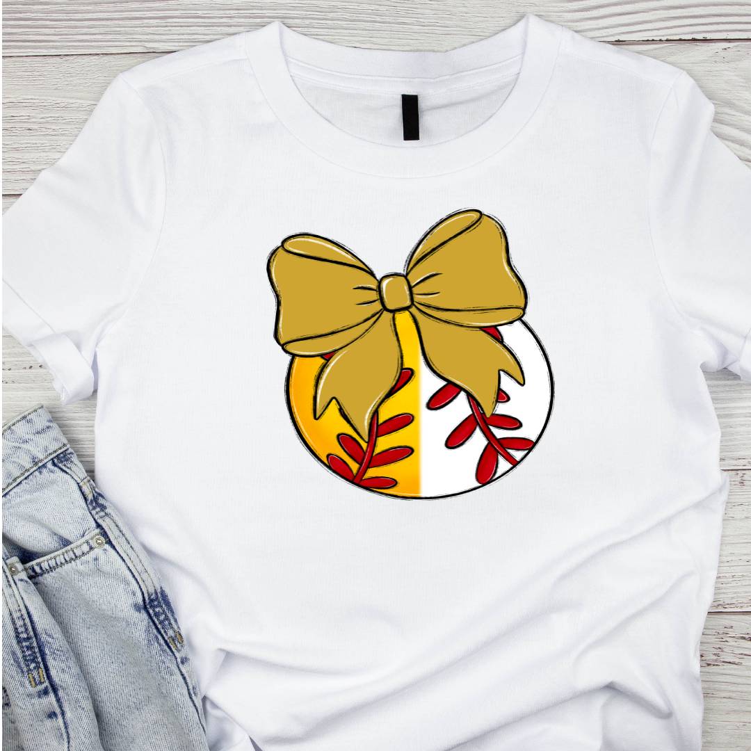 Bow and Ball Split Tee