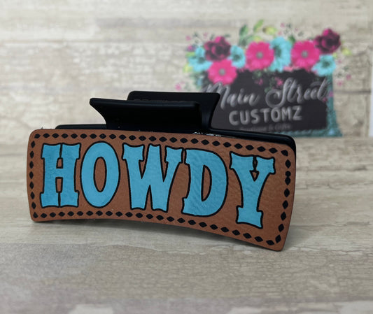 Howdy Hair Claw Clip