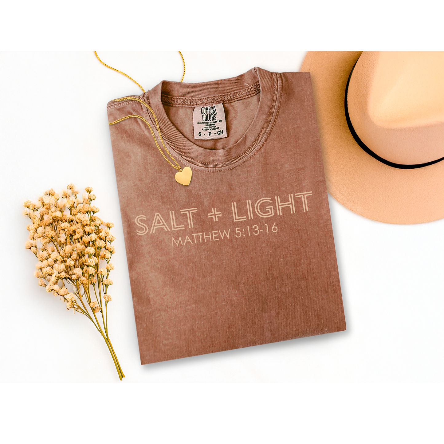 "Salt + Light" short sleeve tee