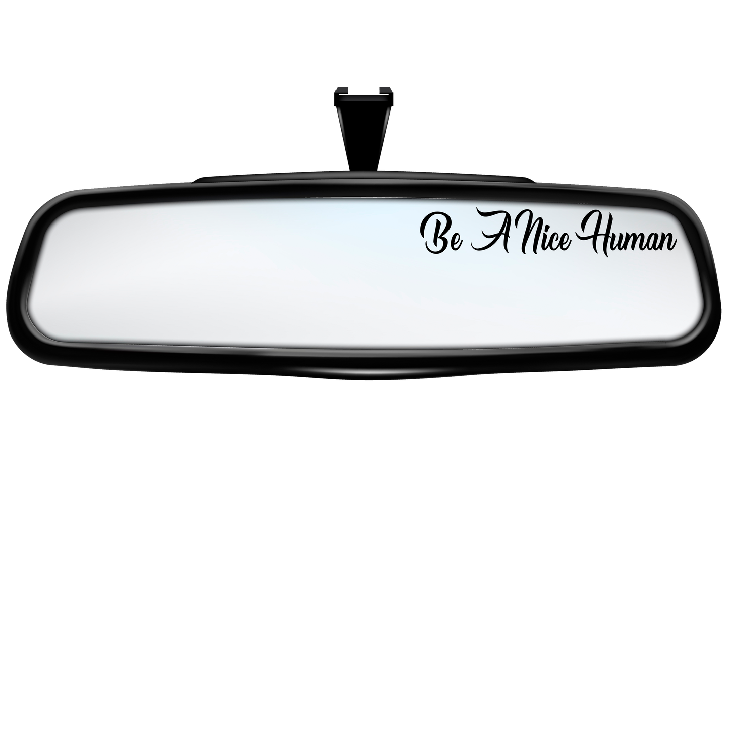 "Be A Nice Human" Rearview Mirror Decal