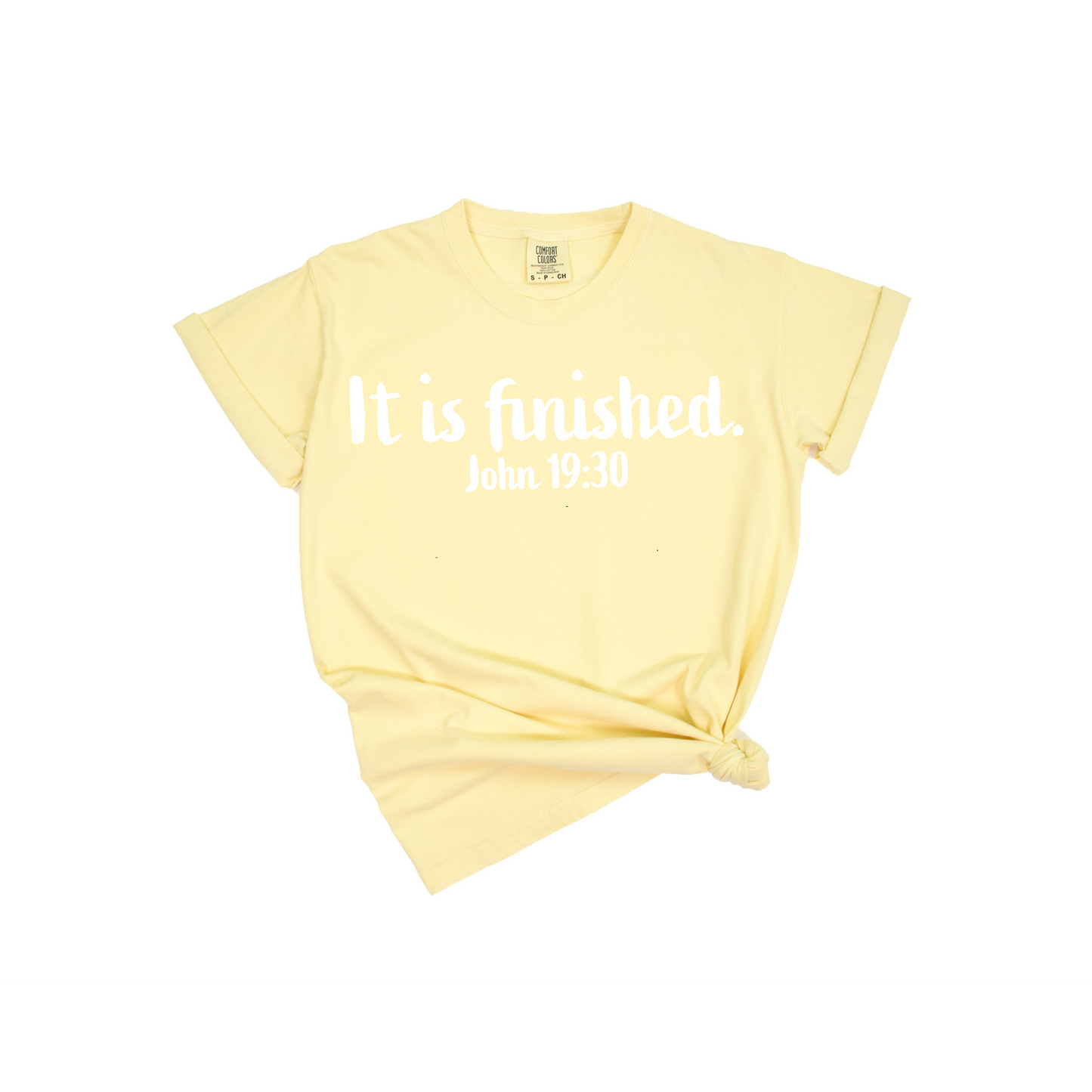 "It is finished." short sleeve tee