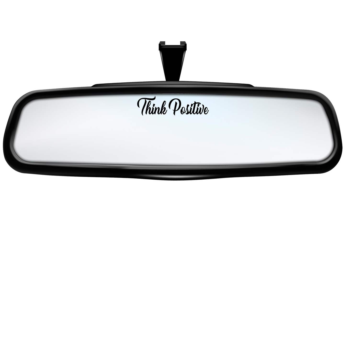 "Think Positive" Rearview Mirror Decal